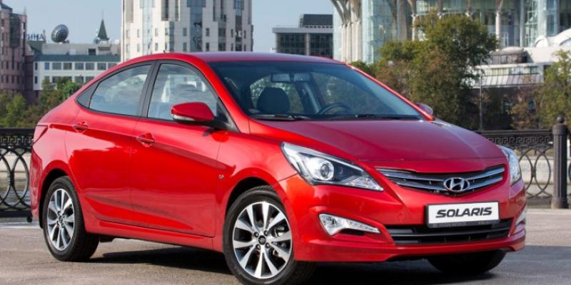 Hyundai Solaris, автомобиль, город, дорога
