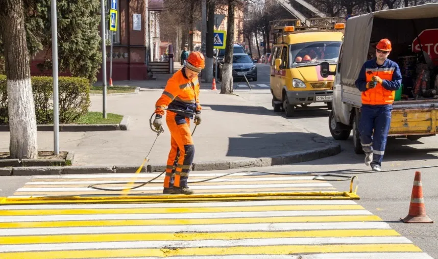 Смоленск, ремонт, дорожная разметка, автомобили